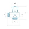Luxor Zwischeneinschraubhähne für Waschmaschine Anschlüsse 1/2 - 3/4 70312100 Luxor Zwischeneinschraubhähne für Waschmaschine Anschlüsse 1/2 - 3/4 70312100
