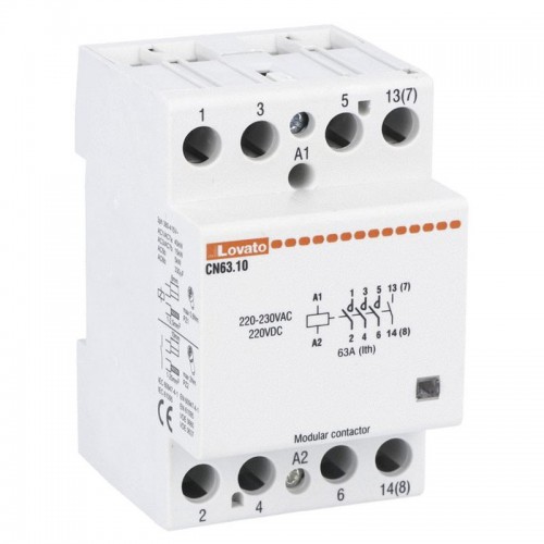 Lovato Modulares Schütz 63A AC1 220VAC 3 Module CN6310220 Lovato Modulares Schütz 63A AC1 220VAC 3 Module CN6310220