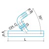 Abflussrohr für Haushaltsgeräte Luxor Fitting 1" Durchmesser 32mm 35200032 Abflussrohr für Haushaltsgeräte Luxor Fitting 1" Durchmesser 32mm 35200032