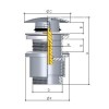 Luxor Waschtischabfluss ohne Überlauf 1 1/4 Durchmesser 65 mm 94084200 Luxor Waschtischabfluss ohne Überlauf 1 1/4 Durchmesser 65 mm 94084200