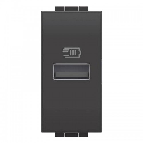 Bticino LivingLignt USB-Steckdose Typ A 5Vdc 1 Modul Anthrazit L4191A Bticino LivingLignt USB-Steckdose Typ A 5Vdc 1 Modul Anthrazit L4191A