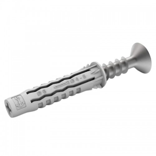 Etelec Nylondübel mit Schrauben 6X30mm 100 Stück TA0001 Etelec Nylondübel mit Schrauben 6X30mm 100 Stück TA0001