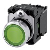 Siemens leuchtend grün flach 22mm LED 24V Taster 3SU11520AB401BA0 Siemens leuchtend grün flach 22mm LED 24V Taster 3SU11520AB401BA0