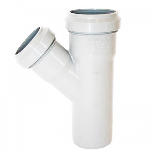 Valsir Silere Steckbares Abwasserrohr 45° Durchmesser 135/110mm VS0222021 Valsir Silere Steckbares Abwasserrohr 45° Durchmesser 135/110mm VS0222021