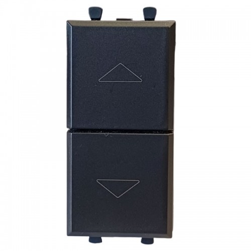 Schalter Eve Tekla 1P 10AX 3 stellungen farbe schwarz 1 modul 445051 Schalter Eve Tekla 1P 10AX 3 stellungen farbe schwarz 1 modul 445051