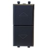 Schalter Eve Tekla 1P 10AX 3 stellungen farbe schwarz 1 modul 445053 Schalter Eve Tekla 1P 10AX 3 stellungen farbe schwarz 1 modul 445053