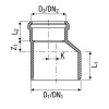 Valsir Silere Übergangsrohr D135/110mm VS0226017 Valsir Silere Übergangsrohr D135/110mm VS0226017