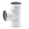 Valsir Silere Steckbares Abwasserrohr 87° 30' Durchmesser 78/78mm VS0224009 Valsir Silere Steckbares Abwasserrohr 87° 30' Durchmesser 78/78mm VS0224009