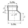 Valsir Silere Übergangsrohr D160/135mm VS0226021 Valsir Silere Übergangsrohr D160/135mm VS0226021