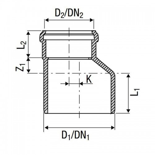 Valsir Silere Übergangsrohr D160/135mm VS0226021 Valsir Silere Übergangsrohr D160/135mm VS0226021