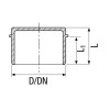 Stopfen für Valsir Silene Steckbare Abwasserrohre D58mm L65mm VS0230005 Stopfen für Valsir Silene Steckbare Abwasserrohre D58mm L65mm VS0230005