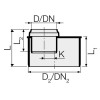 Valsir PP3 Steckbares Übergangsrohr PP D40/75mm VS0514005 Valsir PP3 Steckbares Übergangsrohr PP D40/75mm VS0514005