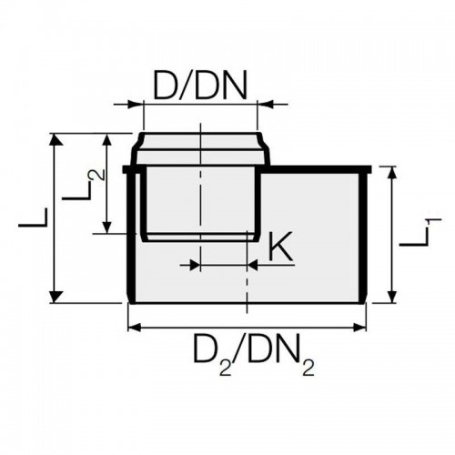 Valsir PP3 Steckbares Übergangsrohr PP D40/75mm VS0514005 Valsir PP3 Steckbares Übergangsrohr PP D40/75mm VS0514005