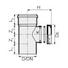 Valsir PP Steckbares Reinigungsrohr mit Endkappe PP3 D75mm VS0516005 Valsir PP Steckbares Reinigungsrohr mit Endkappe PP3 D75mm VS0516005