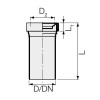 Valsir PP WC-Rohr mit Dichtung PP3 D90mm L250mm VS0536007 Valsir PP WC-Rohr mit Dichtung PP3 D90mm L250mm VS0536007