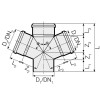 Valsir PP3 doppel 45-Grad Abwasseranschluss D90/40mm VS0599085 Valsir PP3 doppel 45-Grad Abwasseranschluss D90/40mm VS0599085