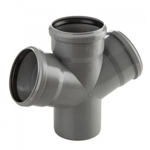 Valsir PP3 doppel 45-Grad Abwasseranschluss D90/40mm VS0599085 Valsir PP3 doppel 45-Grad Abwasseranschluss D90/40mm VS0599085