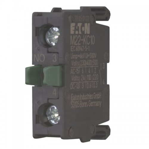 Hilfskontakt Eaton M22-KC10 NO Einschraubsockel-Befestigung 216380 Hilfskontakt Eaton M22-KC10 NO Einschraubsockel-Befestigung 216380