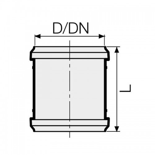 Valsir PP3 PP Schiebehülse D90mm L120mm VS0599101 Valsir PP3 PP Schiebehülse D90mm L120mm VS0599101