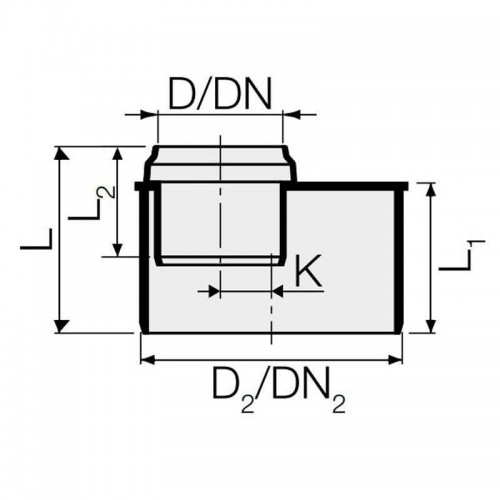 Valsir PP3 D40/90mm Übergangsrohr PP Erhöhung VS0599131 Valsir PP3 D40/90mm Übergangsrohr PP Erhöhung VS0599131