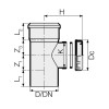 PP Steckbares Reinigungsrohr mit Valsir PP3 Endkappe D90mm VS0599151 PP Steckbares Reinigungsrohr mit Valsir PP3 Endkappe D90mm VS0599151