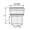 Valsir PP3 PP konzentrisches Reduktionsrohr D110/90mm L133mm VS0599161 Valsir PP3 PP konzentrisches Reduktionsrohr D110/90mm L133mm VS0599161