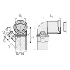 Valsir 45 Grad WC-Bogen PP verlängert PP3 D90/50mm L240mm VS0599245 Valsir 45 Grad WC-Bogen PP verlängert PP3 D90/50mm L240mm VS0599245