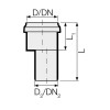 Valsir PP3 PP exzentrisches Reduktionsrohr D75/50mm L101mm VS0700039 Valsir PP3 PP exzentrisches Reduktionsrohr D75/50mm L101mm VS0700039