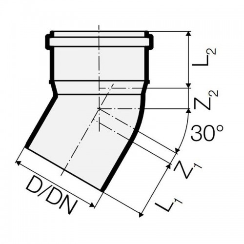 Valsir Triplus PP 30 Grad Bogen D 32 mm VS0650403 Valsir Triplus PP 30 Grad Bogen D 32 mm VS0650403