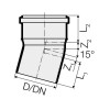 Valsir Triplus PP Bogen 15 Grad D 90 mm VS0650441 Valsir Triplus PP Bogen 15 Grad D 90 mm VS0650441