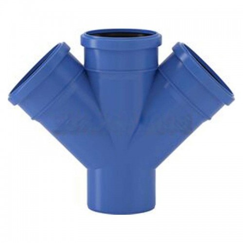 Valsir Triplus PP Doppel Abwasseranschluss 45 Grad D 110/110/110 mm VS0650655 Valsir Triplus PP Doppel Abwasseranschluss 45 Grad D 110/110/110 mm VS0650655