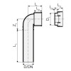 Verlängerter Bogen mit Stopfen Valsir Triplus D 32/46 mm VS0650991 Verlängerter Bogen mit Stopfen Valsir Triplus D 32/46 mm VS0650991