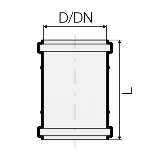 Valsir Triplus Schiebehülse D 250 mm L 290 mm VS0650819