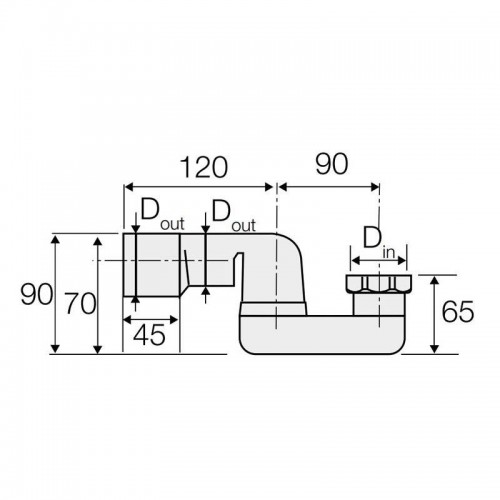 Valsir Geruchsverschluss Badewanne mit Mutter D 40/50 mm Anschluss 1 1/2 VS0700144 Valsir Geruchsverschluss Badewanne mit Mutter D 40/50 mm Anschluss 1 1/2 VS0700144