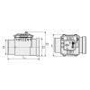 Rückschlagarmatur mit Valsir-Absperrung D 110 mm B 190 mm VS0200112 Rückschlagarmatur mit Valsir-Absperrung D 110 mm B 190 mm VS0200112