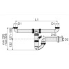 Valsir Geruchsverschluss für Doppelspülbecken 1 1/4 D 40 mm VS0700638 Valsir Geruchsverschluss für Doppelspülbecken 1 1/4 D 40 mm VS0700638