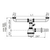 Valsir Geruchsverschluss für Eineinhalbspülbecken 1 1/2 D 40 mm VS0700627 Valsir Geruchsverschluss für Eineinhalbspülbecken 1 1/2 D 40 mm VS0700627