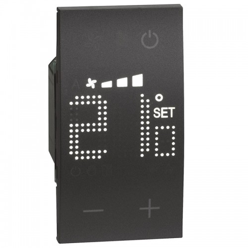 Bticino Living Now Raumthermostat Farbe Schwarz KG4691 Bticino Living Now Raumthermostat Farbe Schwarz KG4691
