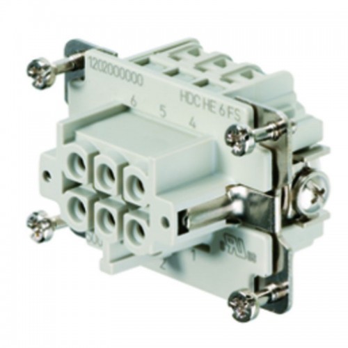 Weidmüller HDC Einbaubuchse 6P+E 24A 500V 1200200000 Weidmüller HDC Einbaubuchse 6P+E 24A 500V 1200200000