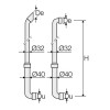 Valsir 45 Grad Abflussrohr aus PP D 32 mm 2 Stück VS0700098 Valsir 45 Grad Abflussrohr aus PP D 32 mm 2 Stück VS0700098