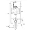 Valsir Tropea S 3/6 Liter mechanischer WC-Spülkasten VS0858211
