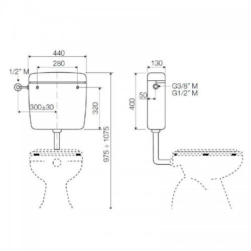 Valsir Corallo3 3/6 Liter WC-Spülkasten VS0816101 Valsir Corallo3 3/6 Liter WC-Spülkasten VS0816101