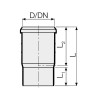 Valsir PP3 Rohr Dreifachtiefe für PP-Rohre D 50 mm VS0531003 Valsir PP3 Rohr Dreifachtiefe für PP-Rohre D 50 mm VS0531003
