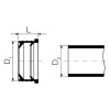 Valsir PP3 Gummischelle D 46 x D 24-32 mm L 22 mm VS0334003 Valsir PP3 Gummischelle D 46 x D 24-32 mm L 22 mm VS0334003