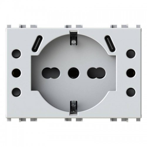 4Box P503 USB-Steckdose mit 5 Eingängen kompatibel mit Vimar Plana Weiß 4Box P503 USB-Steckdose mit 5 Eingängen kompatibel mit Vimar Plana Weiß