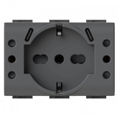 4Box P503 USB-Steckdose mit 5 Eingängen kompatibel mit LivingLight anthrazit 4Box P503 USB-Steckdose mit 5 Eingängen kompatibel mit LivingLight anthrazit