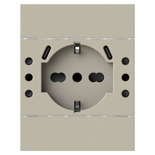 4Box P503 USB-Steckdose mit 5 Eingängen kompatibel mit LivingNow sand 4BUSBP503.KM 4Box P503 USB-Steckdose mit 5 Eingängen kompatibel mit LivingNow sand 4BUSBP503.KM
