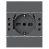 4Box P503 USB-Steckdose mit 5 Eingängen kompatibel mit LivingNow schwarz 4BUSBP503.KG 4Box P503 USB-Steckdose mit 5 Eingängen kompatibel mit LivingNow schwarz 4BUSBP503.KG