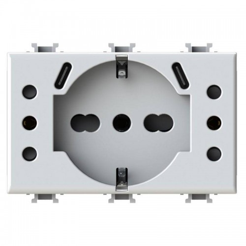4Box P503 USB-Steckdose mit 5 Eingängen kompatibel mit Bticino Matix Weiß 4BUSBP503.AM 4Box P503 USB-Steckdose mit 5 Eingängen kompatibel mit Bticino Matix Weiß 4BUSBP503.AM