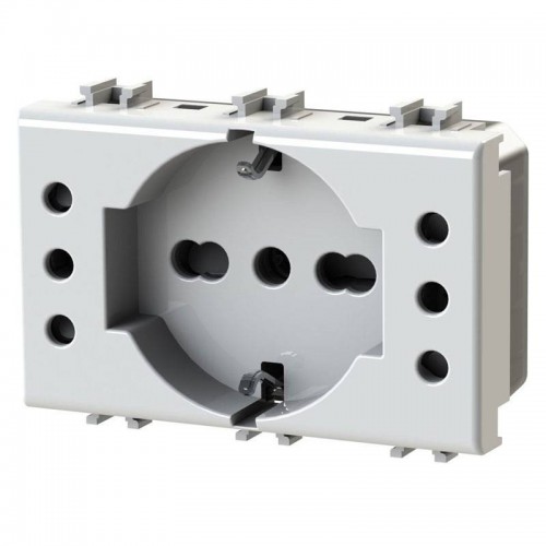 4Box P503 Steckdose mit 5 Eingängen kompatibel mit Bticino LivingLight Weiß 4BP503.N 4Box P503 Steckdose mit 5 Eingängen kompatibel mit Bticino LivingLight Weiß 4BP503.N
